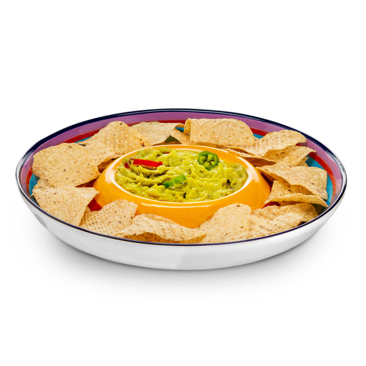 Kook Ceramic Chips And Dip Platter & Reviews Wayfair